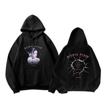 Jisoo Born Pink Printed Pullover Hoodie