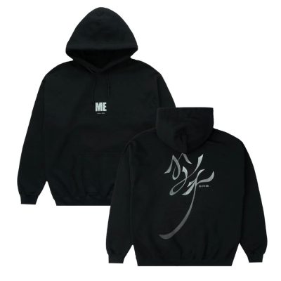 Jisoo ME Flower Sign Printed Pullover Hoodie