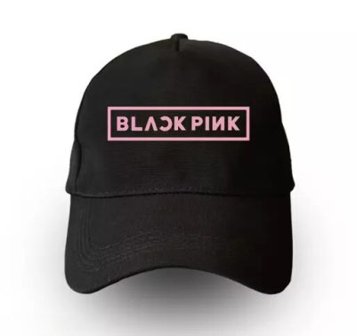 Black Pink Logo Cap