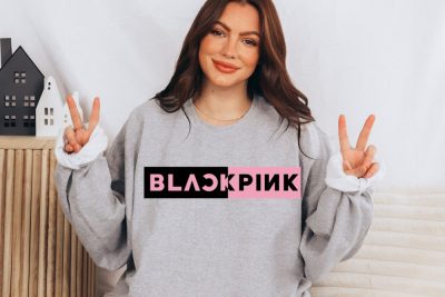 BlackPink Logo Black And Pink Sweatshirt