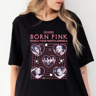 Retro BLACKPINK Tour Born Pink All Members T-shirt