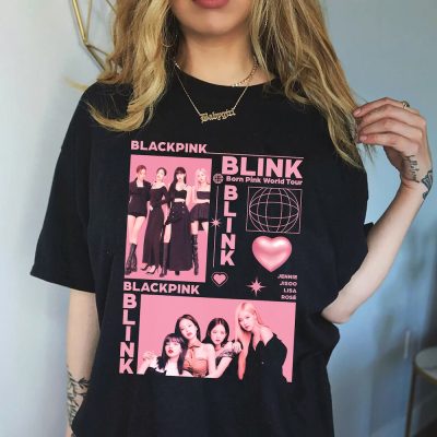 Retro BLACKPINK Born Pink T-shirt