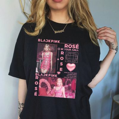Retro Rose BLACKPINK T-shirt
