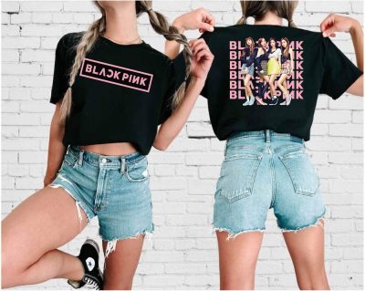 Black Pink Shirt, Black Pink Logo T-shirt