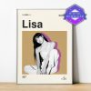 Lisa BLACKPINK Minimalist Wall Art