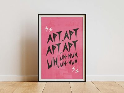 Rose & Bruno Mars APT Wall Art