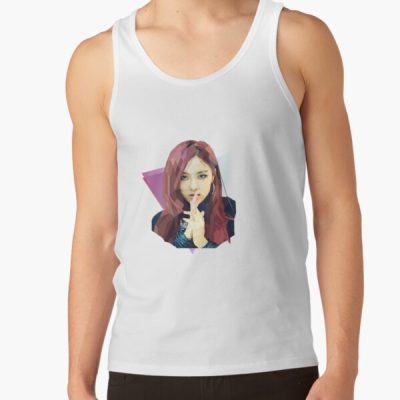 Rose Black Pink Tank Top