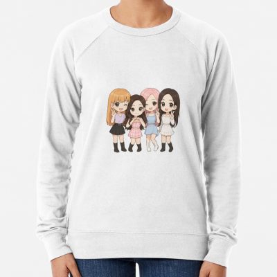 Kpop Girl Group BLACKPINK Lisa Jennie Rose And Jisoo Chibi Anime Art Sugarcase Sweatshirt
