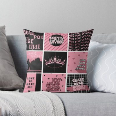 BLACKPINK Pillows - BLACKPINK THE ALBUM Pattern Throw Pillow