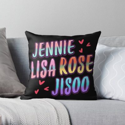 BLACKPINK Pillows - BLACKPINK name Throw Pillow