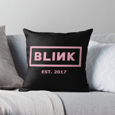 BLACKPINK Pillows - BLACKPINK x BLINK Established 2017 Throw Pillow