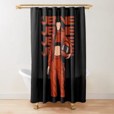 BLACKPINK Jennie Design Shower Curtain
