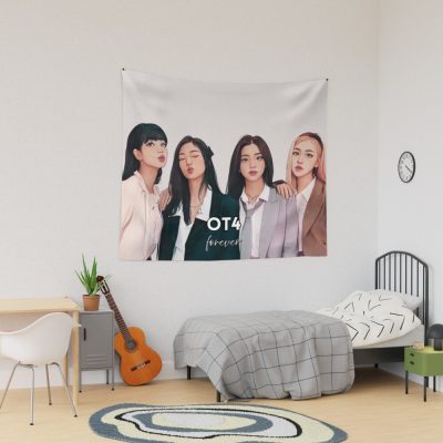 BLACKPINK Forever Queens Of K Pop Fanart Tapestry