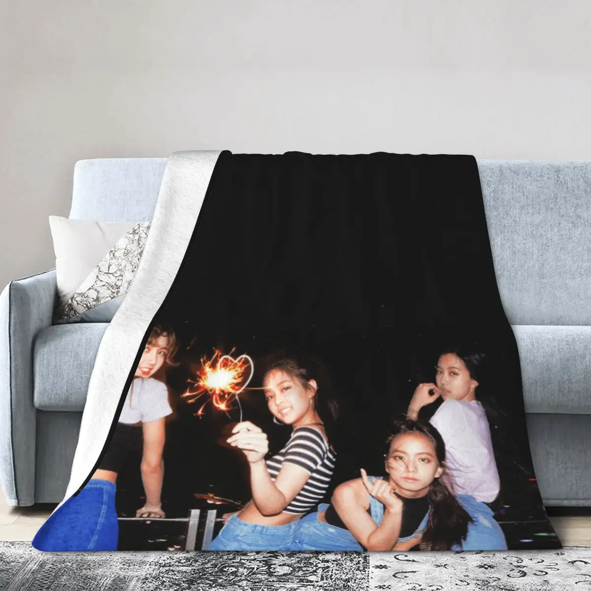 Popular Like Black Love Pink Fluffy Baby Blanket