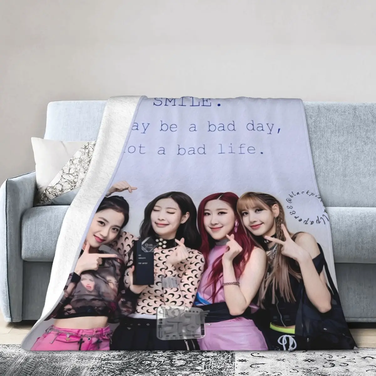 Black Love Pink Fluffy Baby Blanket Bedroom blanket