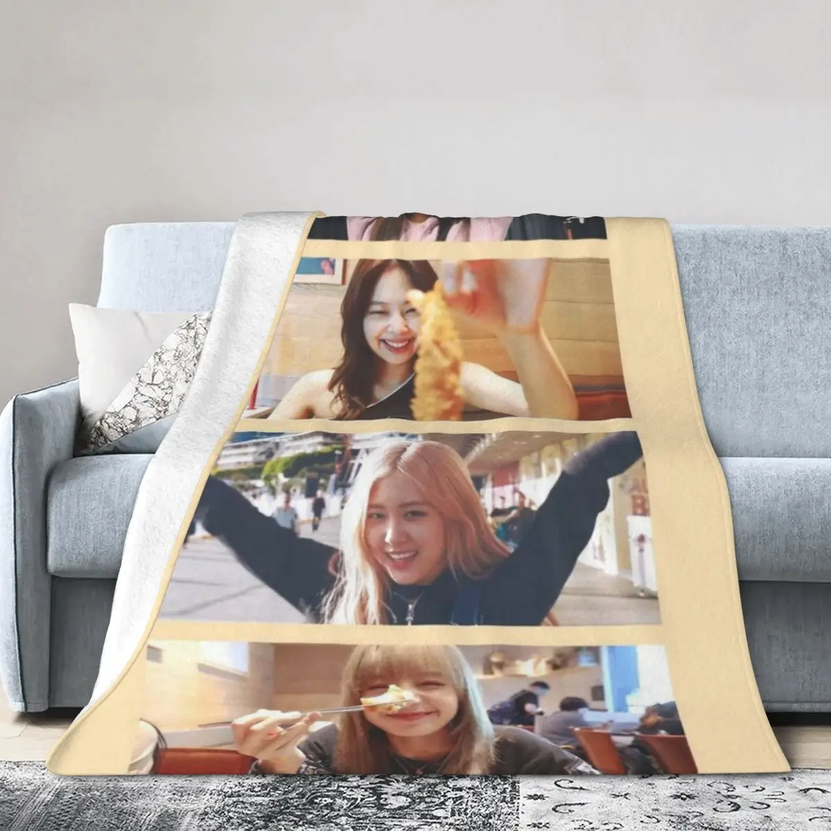 Black Love Pink Fluffy Baby Blanket